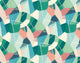 Abstract Geo Flamingo Grafik Wallpaper by Ohpopsi