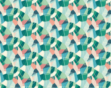 GRA50107W Abstract Geo Flamingo Wallpaper by Ohpopsi
