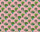 GRA50109W Houseplant Bubblegum Wallpaper by Ohpopsi