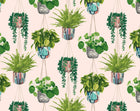 GRA50110W Houseplant Ballet Slipper Wallpaper by Ohpopsi