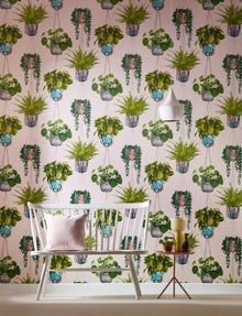 GRA50110W Houseplant Ballet Slipper Wallpaper by Ohpopsi