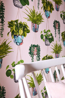 GRA50110W Houseplant Ballet Slipper Wallpaper by Ohpopsi