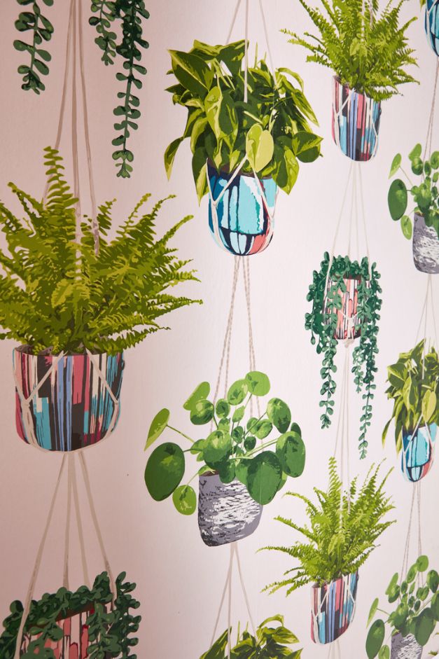 GRA50110W Houseplant Ballet Slipper Wallpaper by Ohpopsi