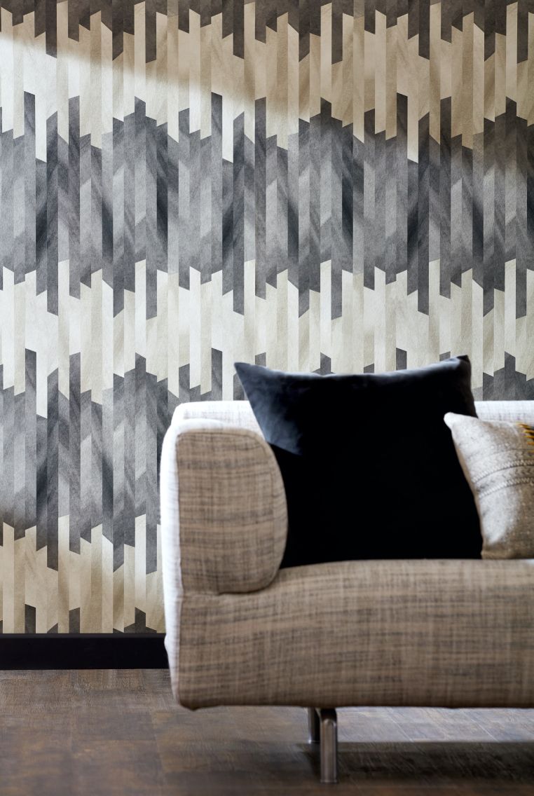 GRA50113W Strata Obsidian Wallpaper by Ohpopsi