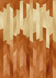 Strata Hot Ginger Grafik Wallpaper by Ohpopsi