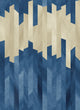 Strata Indigo Grafik Wallpaper by Ohpopsi