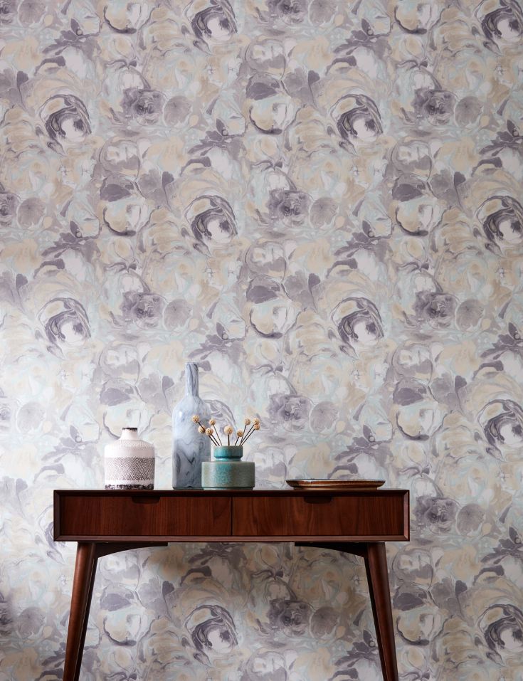 GRA50121W Venetian Powder Swirl Wallpaper by Ohpopsi