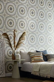 GRA50123W Large Ellipse Fossil Wallpaper by Ohpopsi