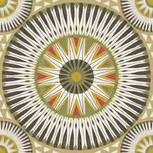 GRA50124W Large Ellipse Coffee & Olive Wallpaper by Ohpopsi