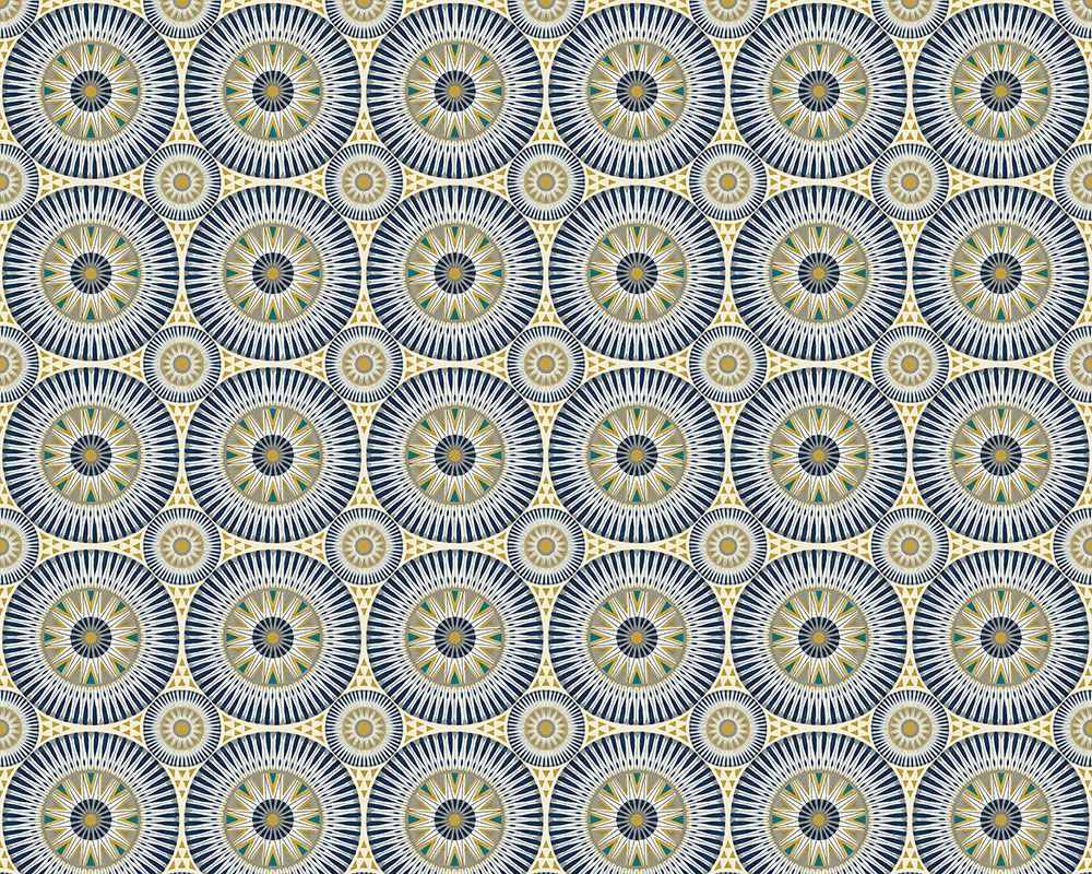 GRA50126W Large Ellipse Ink & Amber Wallpaper by Ohpopsi