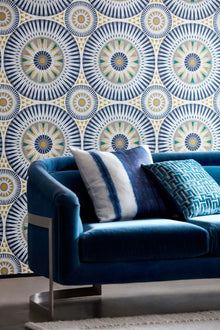 GRA50126W Large Ellipse Ink & Amber Wallpaper by Ohpopsi