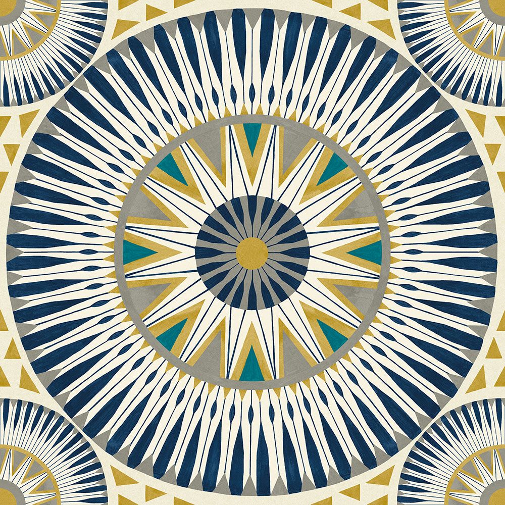 GRA50126W Large Ellipse Ink & Amber Wallpaper by Ohpopsi