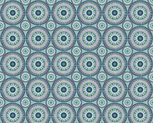 GRA50127W Large Ellipse Denim & Flax Wallpaper by Ohpopsi