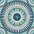GRA50127W Large Ellipse Denim & Flax Wallpaper by Ohpopsi