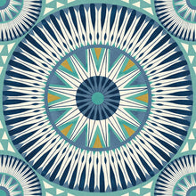 GRA50127W Large Ellipse Denim & Flax Wallpaper by Ohpopsi