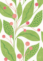 GRA50135W Berry Dot Pear & Peach Wallpaper by Ohpopsi