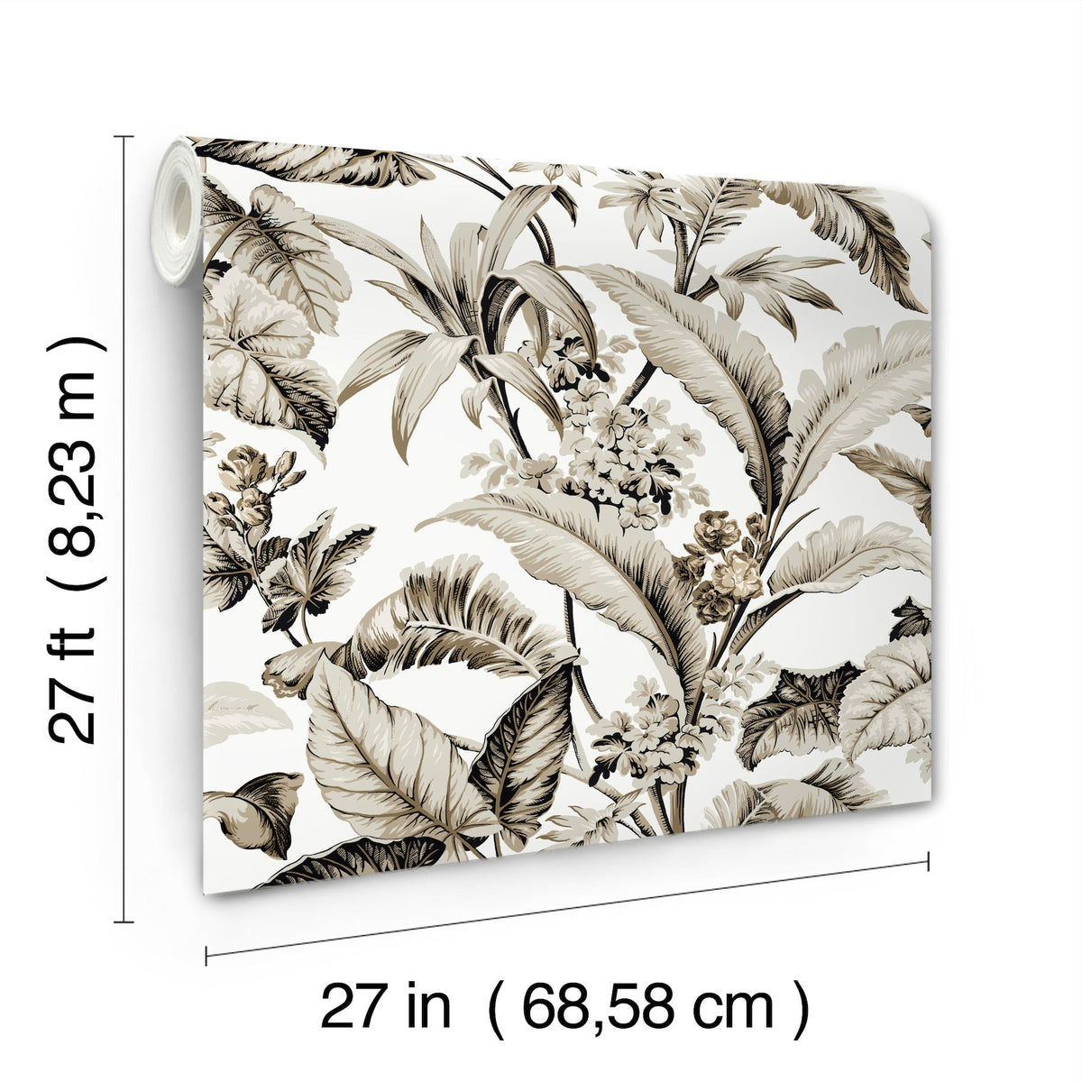 GT4503 Mystic Isle Neutral Classics Wallpaper by York Wallcoverings