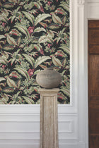 GT4504 Mystic Isle Black Classics Wallpaper by York Wallcoverings