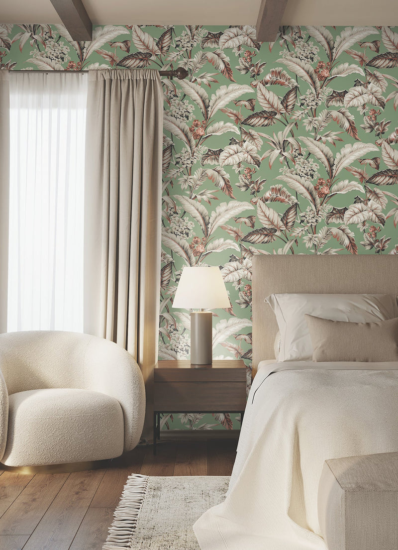 GT4505 Mystic Isle Green Classics Wallpaper by York Wallcoverings