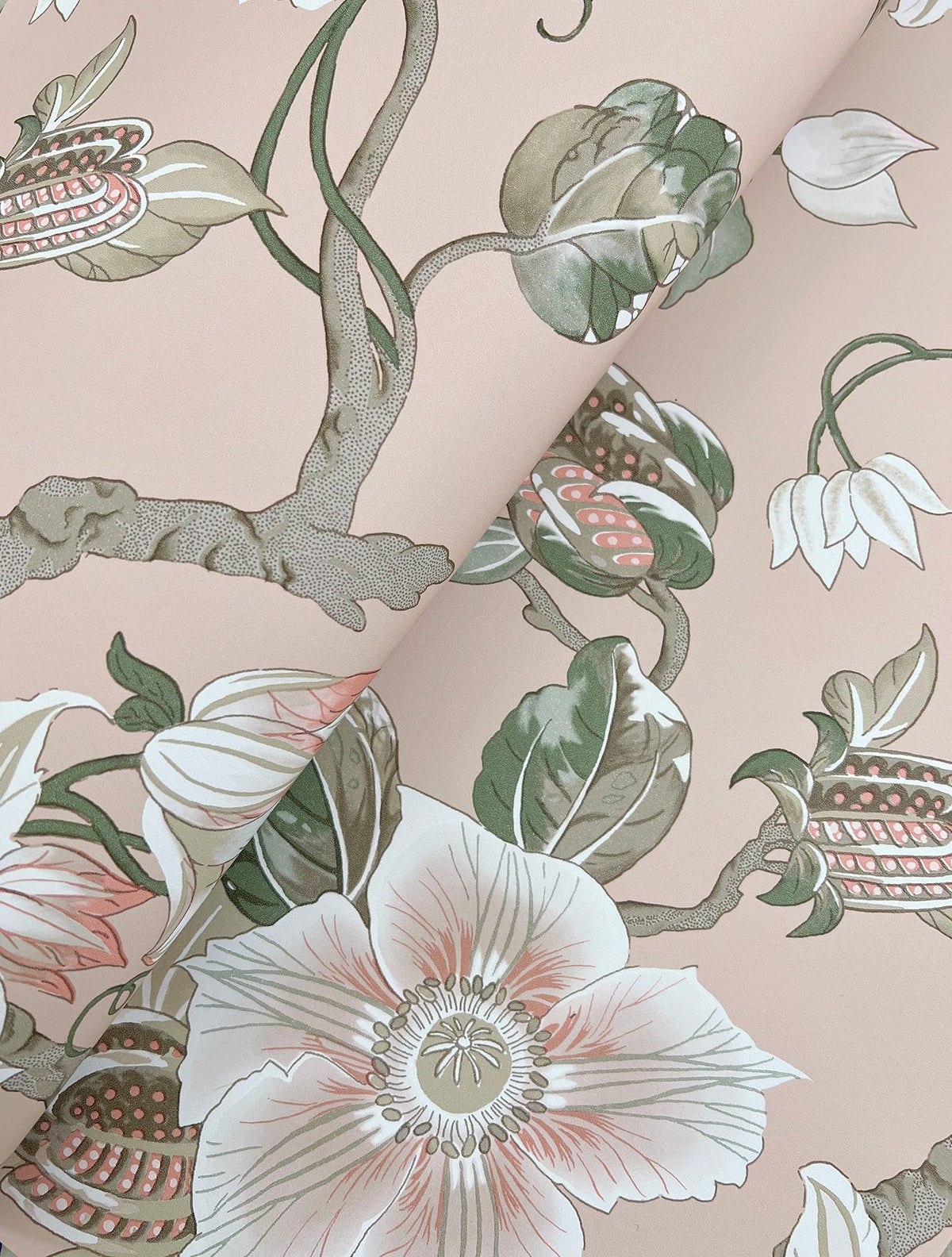 GT4511 Marguerite Vine Blush Classics Wallpaper by York Wallcoverings