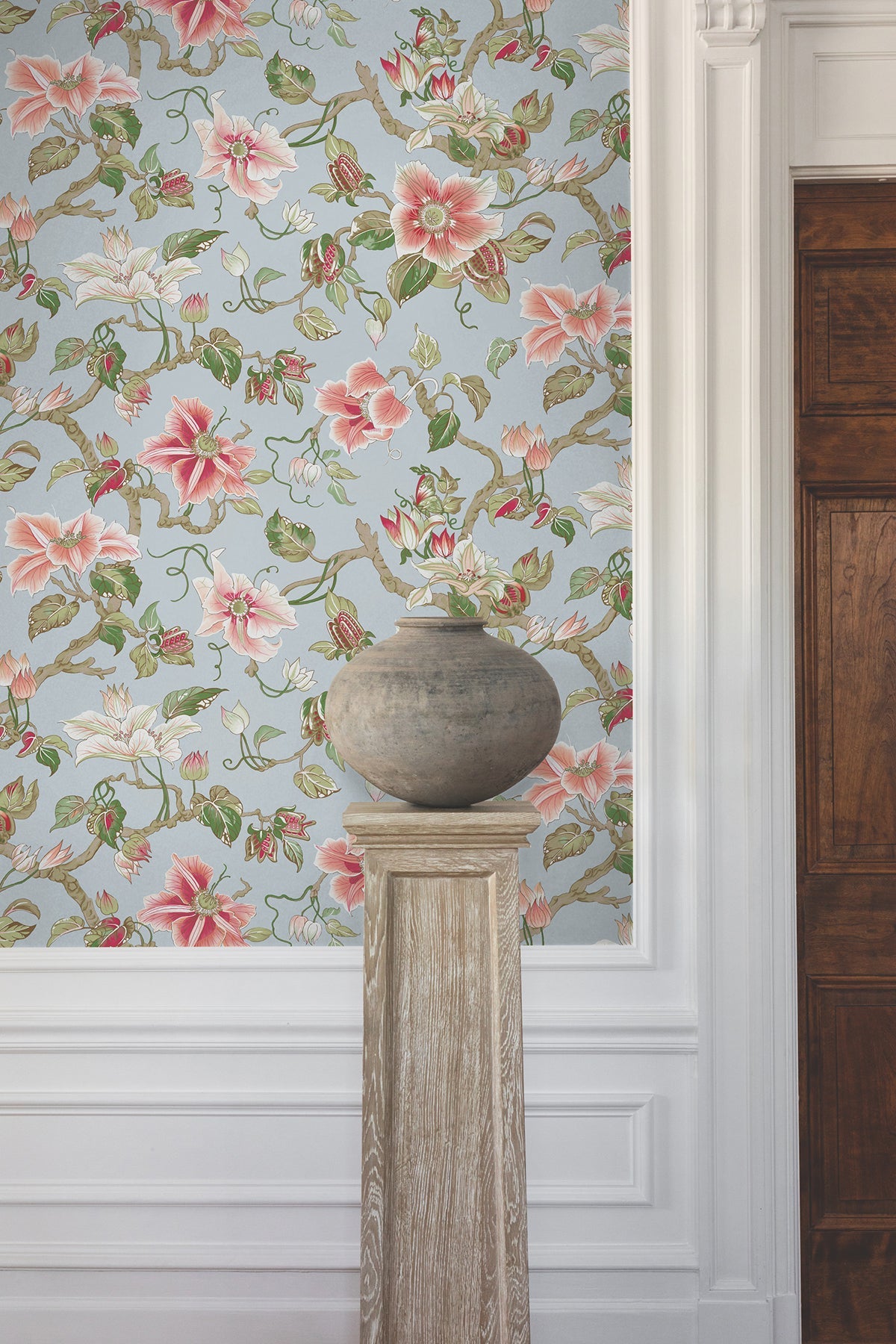 GT4512 Marguerite Vine Blue Classics Wallpaper by York Wallcoverings
