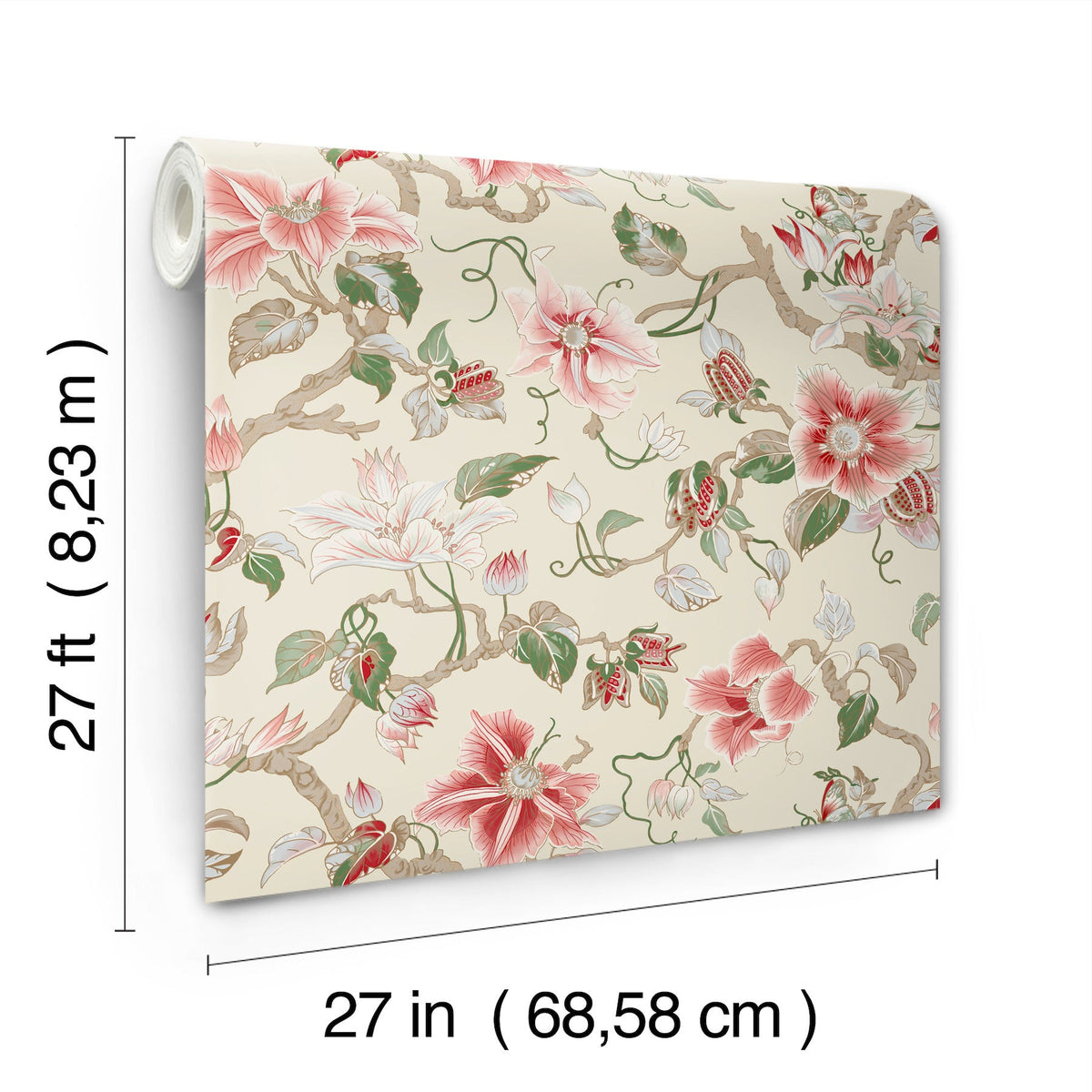 GT4513 Marguerite Vine Cream Classics Wallpaper by York Wallcoverings