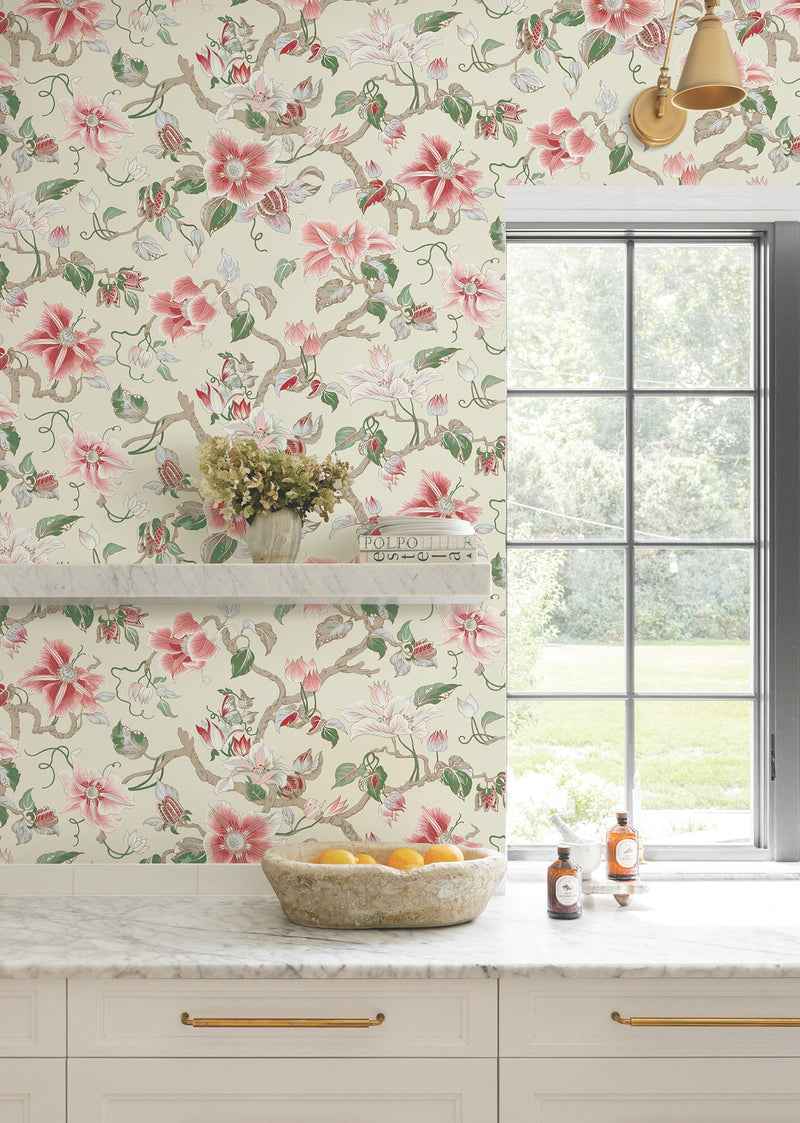 GT4513 Marguerite Vine Cream Classics Wallpaper by York Wallcoverings