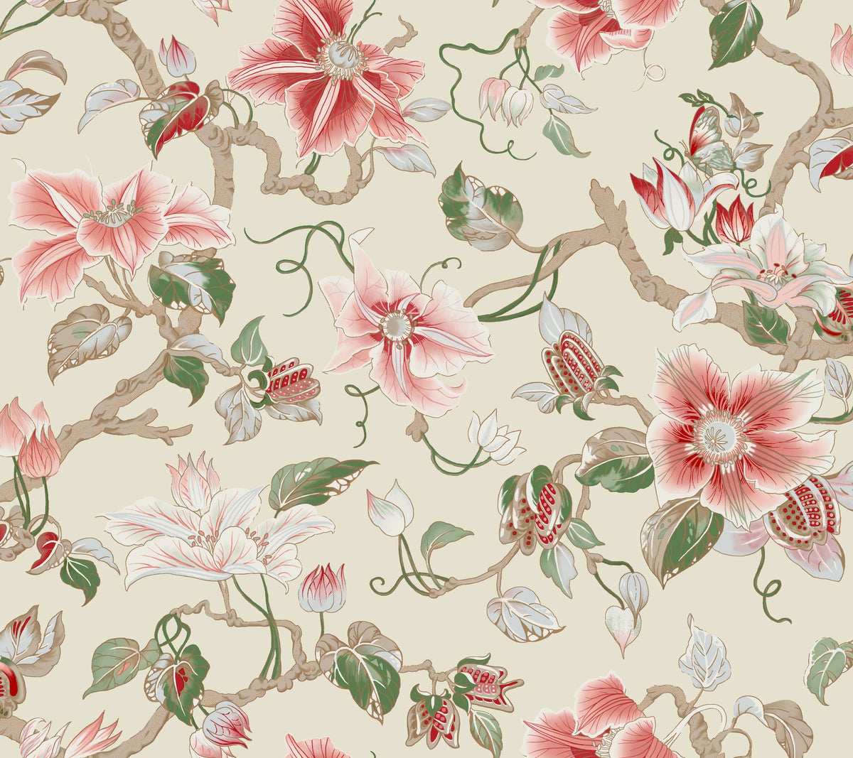 GT4513 Marguerite Vine Cream Classics Wallpaper by York Wallcoverings