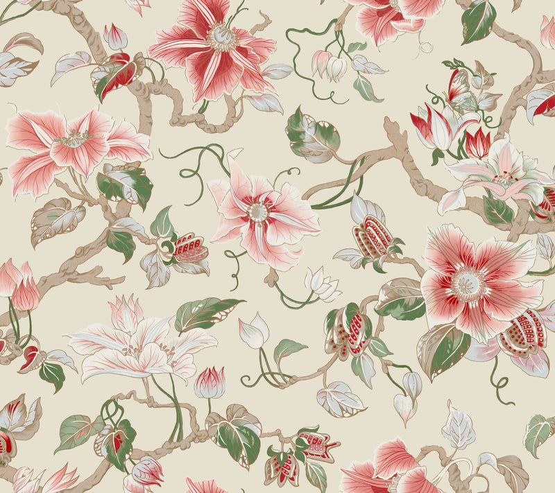 GT4513 Marguerite Vine Cream Classics Wallpaper by York Wallcoverings