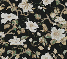 GT4514 Marguerite Vine Black Classics Wallpaper by York Wallcoverings
