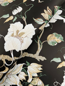 GT4514 Marguerite Vine Black Classics Wallpaper by York Wallcoverings