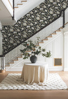 GT4514 Marguerite Vine Black Classics Wallpaper by York Wallcoverings