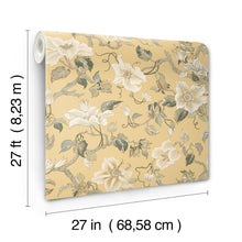 GT4515 Marguerite Vine Yellow Classics Wallpaper by York Wallcoverings