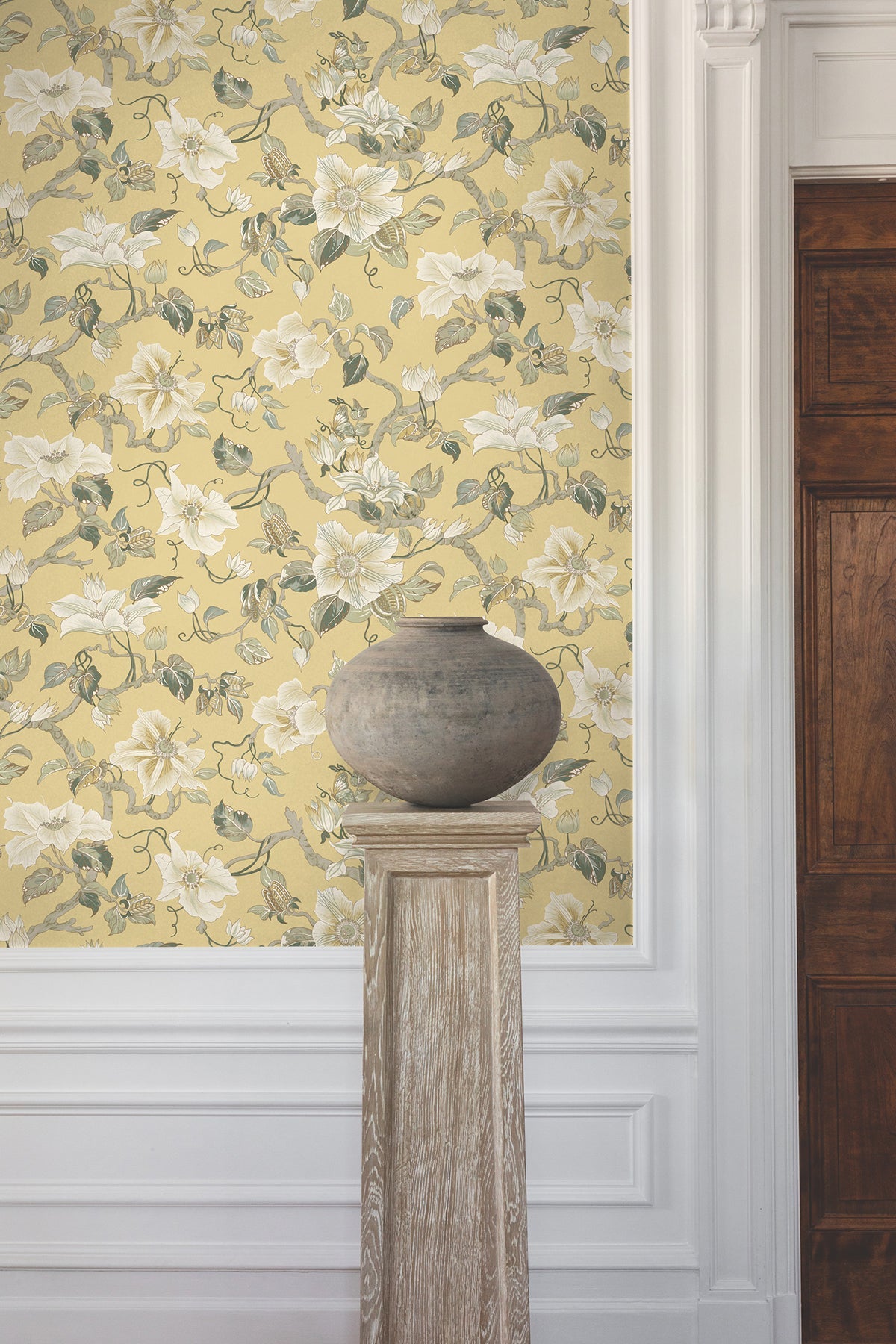 GT4515 Marguerite Vine Yellow Classics Wallpaper by York Wallcoverings