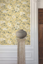 GT4515 Marguerite Vine Yellow Classics Wallpaper by York Wallcoverings