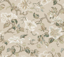 GT4516 Marguerite Vine Taupe Classics Wallpaper by York Wallcoverings