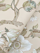 GT4516 Marguerite Vine Taupe Classics Wallpaper by York Wallcoverings