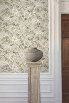 GT4516 Marguerite Vine Taupe Classics Wallpaper by York Wallcoverings
