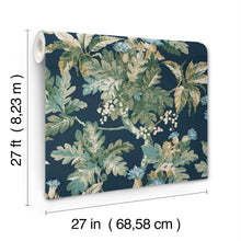 GT4523 Briarwood Navy Classics Wallpaper by York Wallcoverings