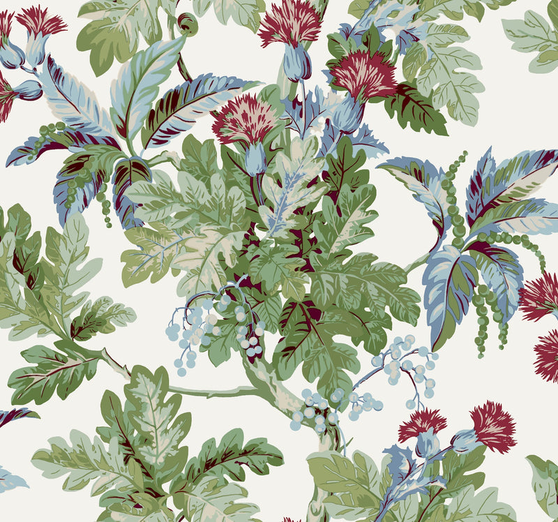 GT4524 Briarwood White Classics Wallpaper by York Wallcoverings