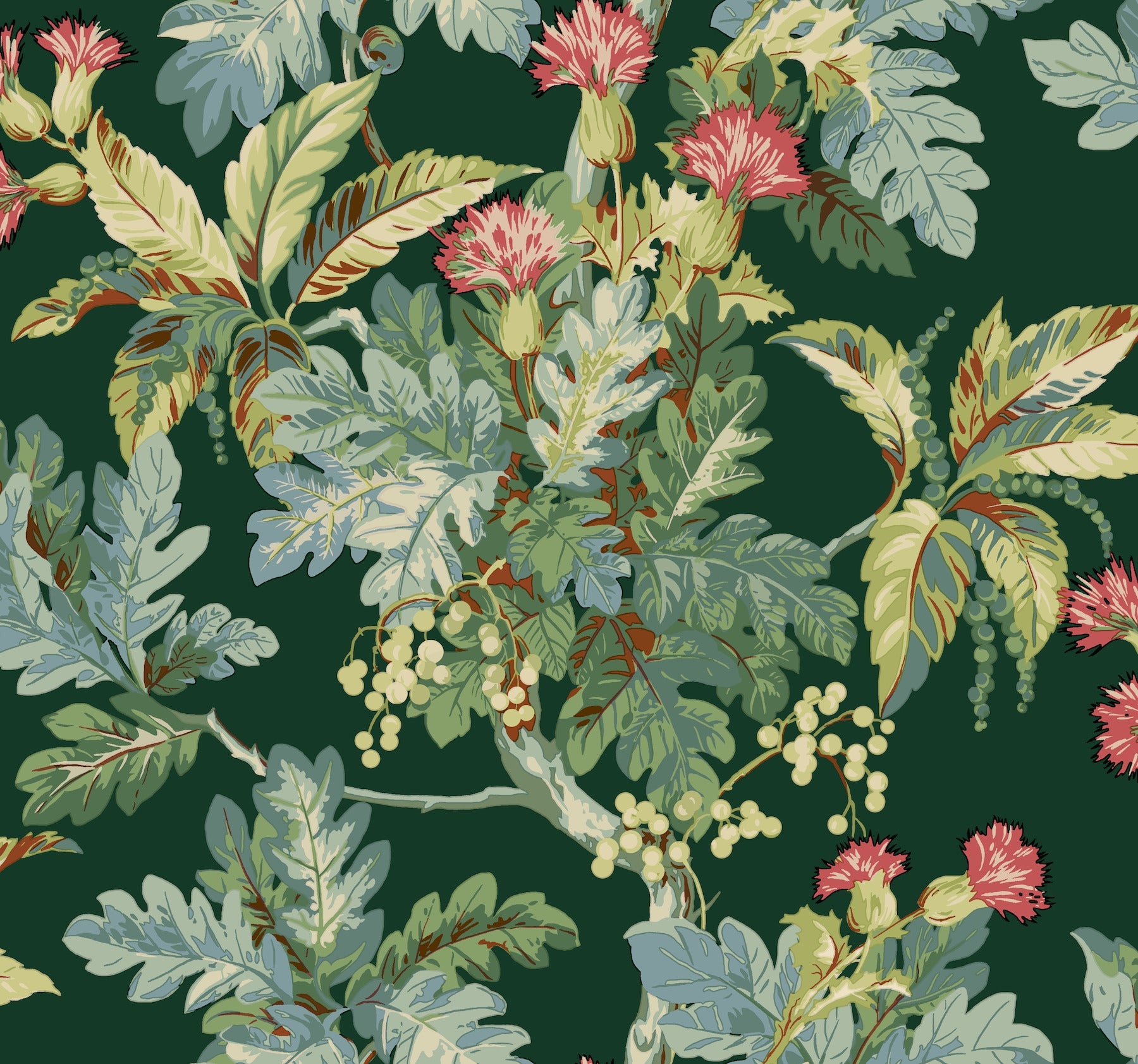 GT4525 Briarwood Green Classics Wallpaper by York Wallcoverings