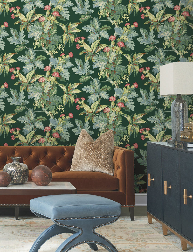 GT4525 Briarwood Green Classics Wallpaper by York Wallcoverings