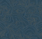 GT4527 Geodes Navy Classics Wallpaper by York Wallcoverings
