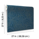 GT4527 Geodes Navy Classics Wallpaper by York Wallcoverings