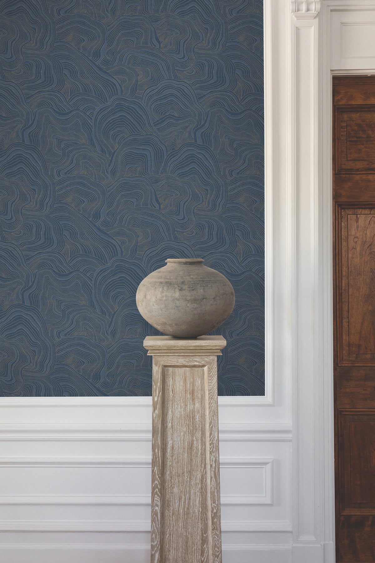 GT4527 Geodes Navy Classics Wallpaper by York Wallcoverings
