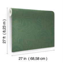 GT4528 Geodes Green Classics Wallpaper by York Wallcoverings