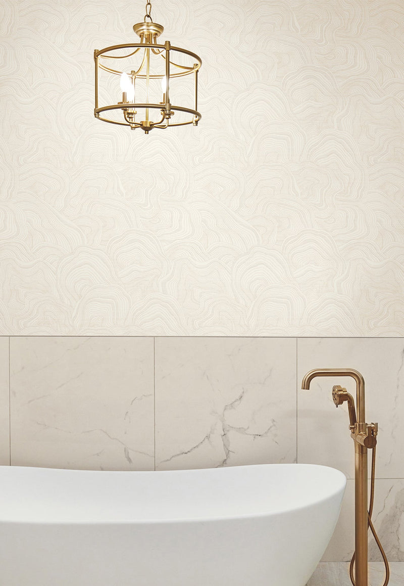 GT4529 Geodes White Classics Wallpaper by York Wallcoverings