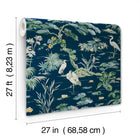 GT4531 Bridgewater Navy Classics Wallpaper by York Wallcoverings