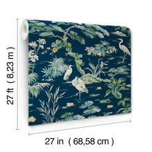 GT4531 Bridgewater Navy Classics Wallpaper by York Wallcoverings