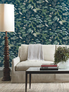 GT4531 Bridgewater Navy Classics Wallpaper by York Wallcoverings